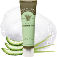 Aruba Aloe Refreshing Shower Gel - Gentle Cleansing, Soap-Free, Hydrating Formula - Suitable For Sensitive Skin - 2 Oz Tube