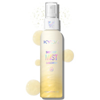 Kyda Sheer Body Sunscreen Mist, Spf 45, Radiant Glow Sunscreen Spray, Infused With Shimmer Body Oil, Ultra-Fine Glowing Mist, Quick Drying, Lightweight Hydrating Spray, 4.06 Fl Oz, Gold