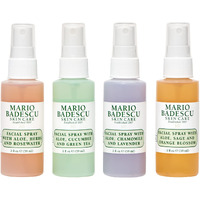 Mario Badescu Mini Mist Facial Spray Collection With Rose Water, Cucumber, Lavender And Orange Blossom, Multi-Purpose Cooling And Hydrating Face Mist For All Skin Types, 2 Fl Oz (Pack Of 4)