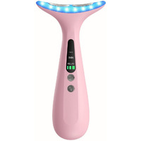 Facial And Neck Massager For Face, Neck - Skin Lifting & Firming - Wrinkle & Dark Circle Reducer - At Home Skin Care Face Sculpting Tool And Neck Massager-Sugar Pink
