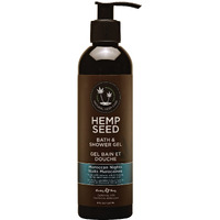 Hemp Seed Bath & Shower Gel, Moroccan Nights Scent - 8 Oz - Moisturizing Formula With Hemp Seed Oil, Chamomile & Hydrolyzed Wheat Protein - Vegan, Cruelty Free