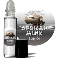Mobetter Fragrance Oils African Musk Body Oil 1/3 Oz Roll On Glass Bottle
