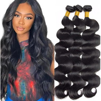 Body Wave Bundles Human Hair 26 28 30 Inch Wet And Wavy Remy Hair Extensions Unprocessed Brazilian Remy Hair Extensions Natural Black 3 Bundles Hair Weave