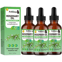 3 Pack Rosemary Oil For Hair Growth,Rosemary Hair Growth Oil,Hair Strengthening Serum For Dry Damaged Hair,Hair Loss Treatment & Thickens Hair,Scalp Care Promotes Hair Thickness For Men Women