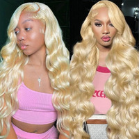 250 Density Body Wave 13X6 Hd Lace Front Wigs Human Hair Pre Plucked 613 Lace Front Wig Blonde Full Lace Human Hair Wigs For Black Women Max Parting With Baby Hair