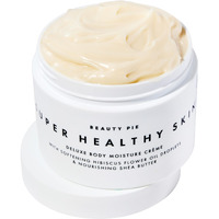 Beauty Pie Super Healthy Skin Deluxe Body Crme - Rich Hydration Body Butter With Cold-Pressed Hibiscus Oil, Hyaluronic Acid & Vitamin E - 8.45Oz Nourishing Body Moisturizer For Dry & Mature Skin