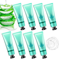 Wenjlyj 8Pcs Aloe Vera Gel For Face & Skin,Organic Aloe Vera Gel,Hydrating After Sun Cream For Travel Size,Moisturizing Lotion For Skincare,After Sun Lotion For All Skin Type(J)