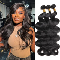 Ralisa 10A Brazilian Body Wave Human Hair Bundles (16 16 16 Inch) 100% Unprocessed Weave 3 Bundles Virgin Natural Color Remy Extensions
