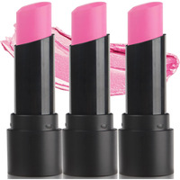 Meicoly 3Pcs Hot Pink Eye Black Stick,Sweat Proof Eye Black Baseball Softball Football Lacrosse,Waterproof Eyeblack,Pink Face Body Paint Stick For Halloween Sfx Cosplay Makeup,Matte Lipstick For Women