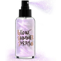 Hosaily Body Glitter Spray - Light Purple Body Shimmer For Face, Hair & Body, Moisturizing Luminizer Glow Illuminator, Quick-Drying Sparkling Glitter Spray Liquid Highlighter Makeup (#06)