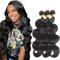 Human Hair Bundles Body Wave Bundles Natural Black Color 18 20 22 Inch Unprocessed Brazilian Virgin Hair 3 Bundles Body Wave Human Hair Bundles