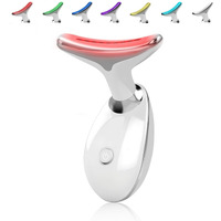 Fancymouse Face Massager For Face And Neck, Facial Massager For Face And Neck, 7 Color Face Neck Massager For Skin Care, At-Home Face Tool For Skin Care