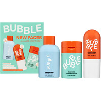 Bubble Skincare New Faces Gift Set - Skincare Set Includes Exfoliating Gel Cleanser, Balancing Facial Toner Mist + Hydrating Face Cream For Dry Skin - Skincare For Teens + Adults