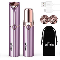 Facial Hair Removal For Women, Ladies Face Shaver(Usb Rechargeable) For Chin Lip Neck Armpits And Peach Fuzz, Included 2 Pc Replacement Heads