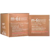 M-61 Powerglow Peel Gradual Tan | Exfoliating Facial Peel, Build A Streak-Free Radiant Glow - 30 Treatments