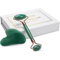 Jade Roller For Face, Facial Roller Massager Skin Care Tool, Gua Sha Facial Tools For Face, Neck, Eyes, Reduce Puffiness Of The Skin (Green)