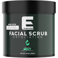 Elegance Natural Face Scrub, 16.9 Oz, Mint Based Facial Scrub, Exfoliate And Eliminate Impuritites For A Healthy And Hydrated Glowing Skin