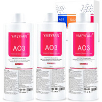 Ymeyfan Ao3 Solution For Facial Machine (English Ver.), Aqua Peeling Solution For Hydrogen Oxygen Facial Machine Professional, Facial Nourishing Hydrating Serums For Face Skin Care(400Mlx3Bottles)