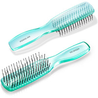 Mr.Green Hair Brush Crystal Scalp Massage Combs Volumizing Hair Styling Fine Tooth Detangling Tool For Long Wet Dry Hair Women Gift (Green, Small)