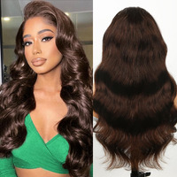 Kesenmu Chocolate Brown Lace Front Wig,13X6 Hd Brown Body Wave Lace Frontal Wigs Human Hair Pre Plucked With Baby Hair, 210% Density Colored Brown Wig Human Hair For Women 20 Inch