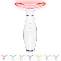 Tlinna Face Massager -7 Color Red-Light-Therapy For Face And Neck For Wrinkles, Double Chin, Vibrating Facial Massager With Thermals