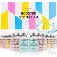 Bb Facial Glow Starter Kit Serum Hyaluronic Acid Essence Skin Care Set 0.27Oz 12 Vials, Skin Care Serum For Face Bb Radiance Facial Kit