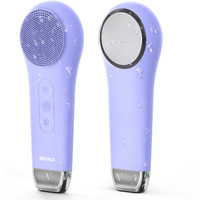Ezbasics Facial Cleansing Brush Face Scrubber Waterproof Face Scrub Brush For Men & Women Rechargeable Face Brushes For Facial Electric Silicone Face Scrubber Cleanser Brush 1 Pack+3 Modes Violet