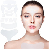Stasover 18 Pcs Wrinkle Patches,Reusable Silicone Face, Forehead, Neck & Chest Wrinkle Pads - Anti Aging Overnight Facial Smoothing Pads For Fine Lines, Decollete Care, Skin Rejuvenation