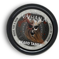 Beard Gains Organic Beard Tamer Tinted Wax: Shape, Style & Groom Facial Hair With Natural Hold. Easy Wash-Out, All-Day Control. For All Beard Types (Valhalla White)