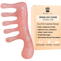 Loc Comb - Scalp Massager | Gua Sha Hair Care Inspired Wide Tooth Comb For Curls - Head Massager For Hair Growth, Hair Detangler For Women, Men By Nvlx Labs