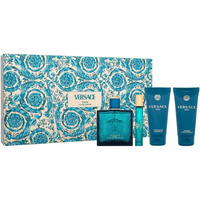 Versace Eros For Men - 4 Pc Gift Set 3.4Oz Edp Spray, 2.5Oz Shower Gel, 2.5Oz After Shave Balm, 0.33Oz Edp Spray