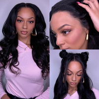 Wowangel 250% Density 13X6 Skinlike Real Hd Lace Wig, Front Wig Human Hair Pre Plucked Human Hair, Body Wave Self Growing Clean Hairline Invisible Knots Unprocessed Brazilian Remy Hair 18 Inch