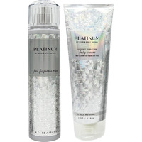 Bath + Body Works Fine Fragrance Mist And Ultimate Hydration Body Cream Bundle - Classic Favorite Scents - 8 Oz Each (Full Size, Platinum)
