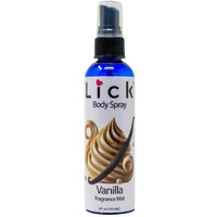 Lick Vanilla Velvet Scented Body Spray - Cozy And Warm Fragrance Mist - 4 Fl Oz