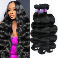 Body Wave Bundles Human Hair 26 28 30 Inch 3 Bundles 100% Unprocessed Brazilian Virgin Remy Hair Wavy Human Hair Natural Color