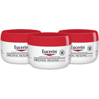Eucerin Original Healing Cream, Fragrance Free Body Cream For Dry Skin, 4 Oz Jar, Pack Of 3