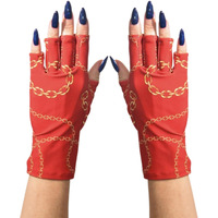 Maniglovz Original Upf 50+ Uv Light Protective Nail Gloves | Uv Shield Gel Manicure Gloves For Women, Anti-Fingerless Sun Protection Driving Accessory With Chain Of Love Print