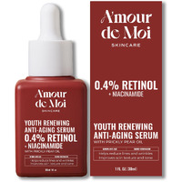 Adm Anti Aging Pure Retinol Serum For Face With Niacinamide - Resurfacing, Smoothing Fine Lines, Wrinkles, Acne Scars - Moisturizing Facial Skincare Treatment For Sensitive Skin - 1Oz