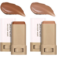 Beauty Balm Serum Boosted Skin Tint, Solid Tinted Serum Boosted Skin Tint Balm, Facial Color Correct, Radiant & Dewy Finish, Face Tinted Foundation, Contour Stick For Face Makeup (#0306)