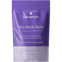 Lansinoh Sitz Bath Salts, Postpartum Essentials, And Hemorrhoid Treatment, Epsom Salt Bath Soak With Lavender Oil, Frankincense And Aloe Vera, 10 Ounce
