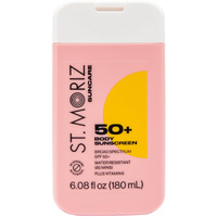 St Moriz Suncare Spf - Sunscreen - Broad Spectrum Protection Water Resistant Sunscreen Moisturizing Lotion + Vitamin E - Oxybenzone & Octinoxate Free - Vegan - Body, 50, Sun Protection Factor (Spf)