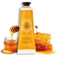 Panier Des Sens - Small Hand Cream For Dry Cracked Hands - Honey Mini Hand Lotion For Dry Skin - With Shea Butter And Honey Extract - Hand Care 97% Natural Ingredients - Travel Size 1 Floz