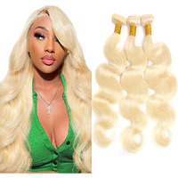 613 Body Wave Bundle 28 30 32 Inch 613 Bundles Human Hair Soft And Healthy Blonde Bundles Brazilian Virgin Remy Hair Extensions Blonde Human Hair Bundle Unprocessed Hair Weave