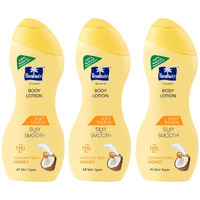 Parachute Advansed Soft Touch Body Lotion With Pure Coconut Milk & Honey |For Women & Men | All Skin Types | 100% Natural, 72H Moisturisation | 8.4 Fl.Oz. (Pack Of 3)