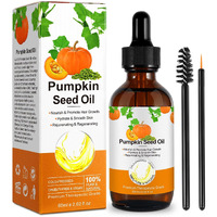 Pumpkin Seed Oil, 2Fl Oz Pumpkin Seed Oils For Dry Damaged Hair Growth, Pure Cold Pressed Carrier Oil Moisturizing Scalp, Body Massage And Skin Care
