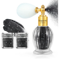 Etercycle Glitter Body Spray, Black Face Glitter For Women, Long-Lasting And Quick-Drying Shimmering Powder Extra Fine Glitter For Highlighter Makeup Festival Party Concert Rave Accessories