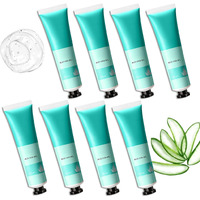Wenjlyj 8Pcs Aloe Vera Gel For Face & Skin,Organic Aloe Vera Gel,Hydrating After Sun Cream For Travel Size,Moisturizing Lotion For Skincare,After Sun Lotion For All Skin Type(B)