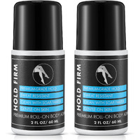 Happyalley 2 Pcs Roll On Body Glue For Dancers With Metal Tip Roller Ball, 2Oz Sweat-Resistant Body Adhesive, Clear & Non Toxic Liquid Butt Adhesive For Compression Stockings, Wig Glue, Residue Free