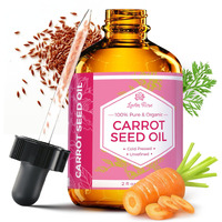 Carrot Seed Oil By Leven Rose, 100% Pure Unrefined Cold Pressed Moisturizer For Hair Skin And Nails 2 Oz