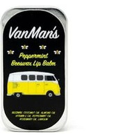 Vanmans - Handmade Peppermint Beeswax Lip Balm (3 Pack) - Peppermint Lip Balm With Rosemary, Almond And Coconut Oil - Bee Balm With Vitamin E - Ideal For Dry Lips